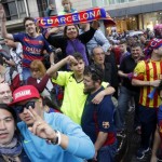 Barcelona Fans Celebration