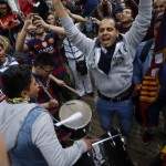 Barcelona Fans Celebration