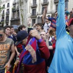 Barcelona Fans Celebration