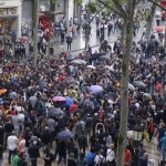 Barcelona Fans Celebration