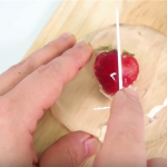 Edible Strawberry RAINDROP CAKE  1