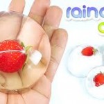 Edible Strawberry RAINDROP CAKE