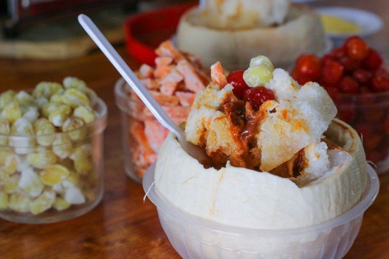 ផ្អែមត្រជាក់ ជាមួយទឹកកកឈូសត្រឡោកដូង
