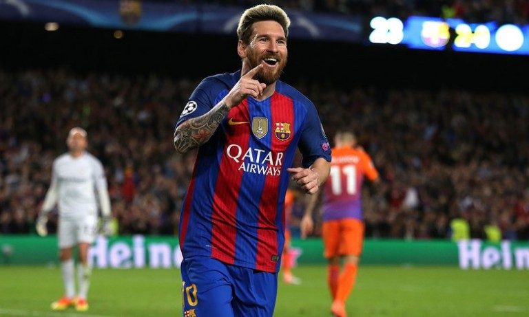 Messi ស៊ុត​បាន Hat-trick ខណៈ Man City សល់គ្នា ១០នាក់