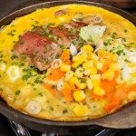 សាច់ចង្កាក់ពងទាបន្ទះដែក