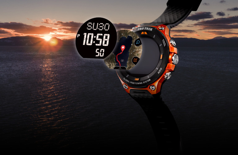 នាឡិកា​ថ្មី​របស់ Casio បំពាក់​កម្មវិធីAndroid និង Offine Maps និង GPS