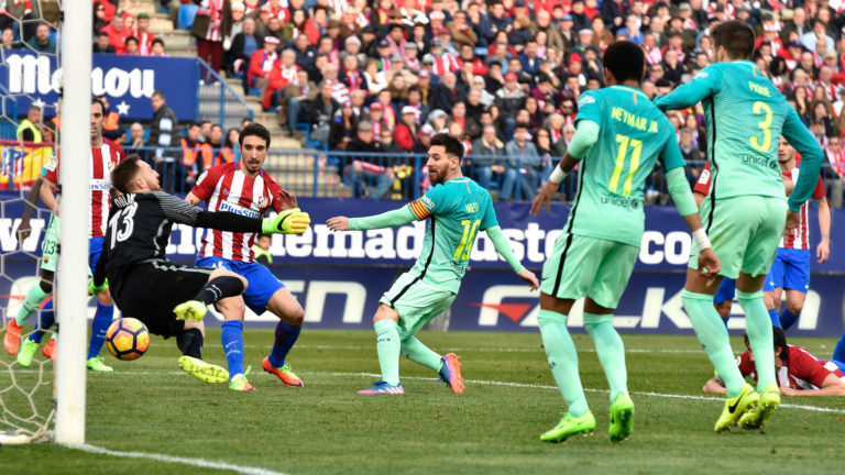 1 គ្រាប់របស់ Messi នៅចុងម៉ោងជួយអោយ Barcelona យកឈ្នះ Atletico Madrid