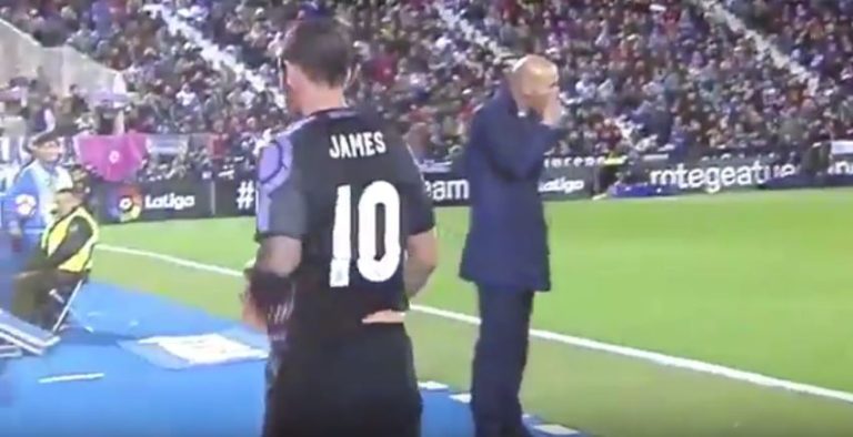 James Rodriguez ខឹង Zidane ដែលប្តូរគាត់ចេញនៅក្នុងការប្រកួតយប់មិញ