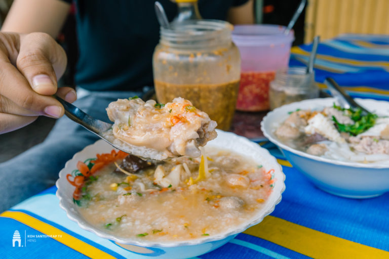 ហុតបបរក្តៅៗអត់? បបរជើងជ្រូក បបរលត បបរត្រី ផ្សារអូឡាំពិកលក់ដាច់ខ្លាំង