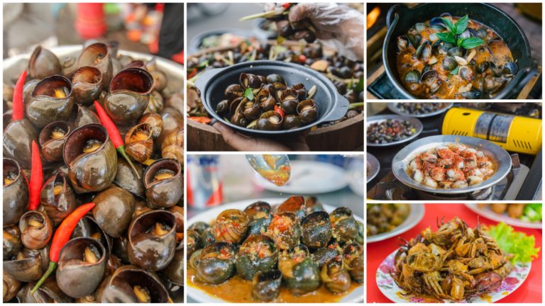 ខ្ចៅស្ងោរ ខ្យងដុត ក្តាមចំហុយ​ ប៉ុន្មានហាងនេះ ឃើញហើយទប់មិនជាប់ចឹងហ្មង!
