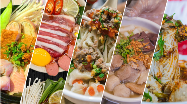 មីស៊ុប គុយទាវ បបរ​បាញ់កាញ់​ ៥កន្លែង មាន៨ពាន់ ទៅ១មុឺនរៀល ញុាំបានម៉ាឆ្អែត