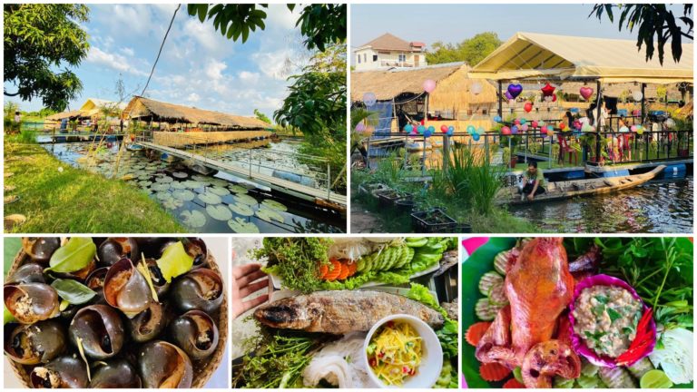 ទទួលទានម្ហូបឆ្ងាញ់ៗ ជាមួយបរិយាកាសបែបធម្មជាតិម៉ាអ៊ែម និងអាចស្ទូចត្រីកម្សាន្តអារម្មណ៍ថែមទៀត