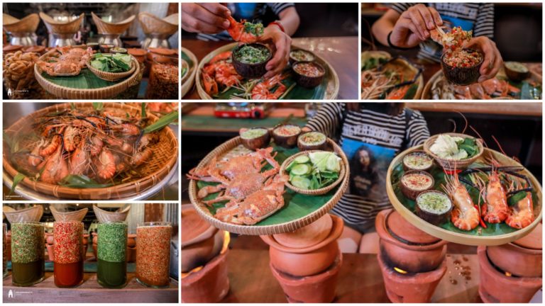 គ្រាន់តែឃើញទ្រាំមិនបានហ្មង គ្រឿងសមុទ្រ ខ្ចៅ បង្កង ក្តាម លៀស ស្ងោទឹកដូង ចំហុយឡាំងស៊ឹង ជាតិនោះជាតិ