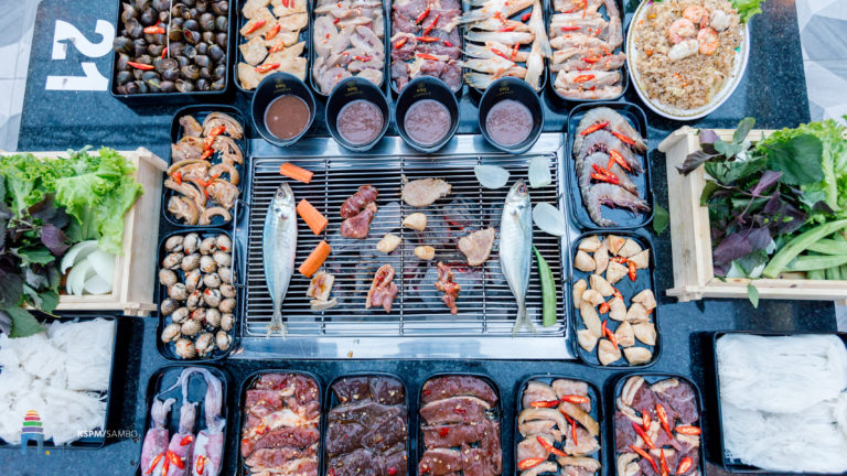 Mini BBQសាច់អាំងទឹកកាពិ ដឹកជូនដល់មុខផ្ទះញ៉ាំបានម៉ាសប្បាយ