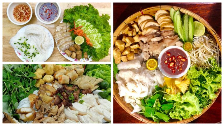 នំបញ្ចុកទឹកកាពិ ផ្ទាប់សាច់ជ្រូកបីជាន់ ឆ្ងាញ់អស់ស្ទះ