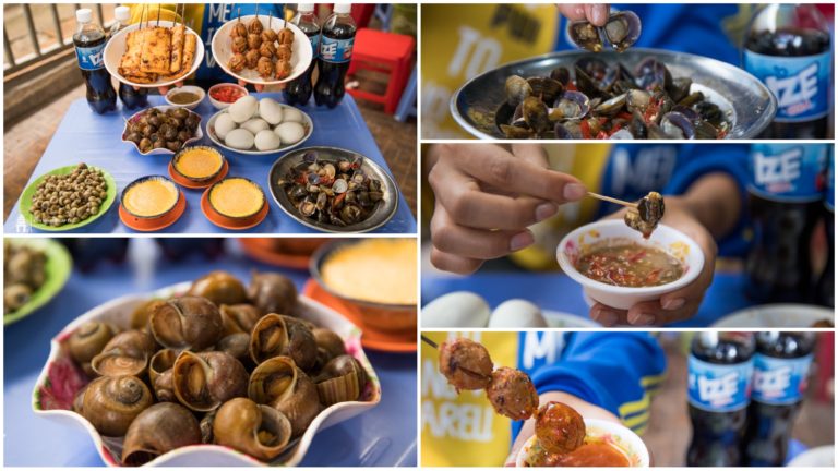 ទប់អារម្មណ៍មិនលេបទឹកមាត់មិនបានជាមួយខ្ចៅ ខ្យង ក្ដាម លៀស ប្រហិតនៅហាង ខ្ចៅស្រីភ្លោះទួលទំពូង