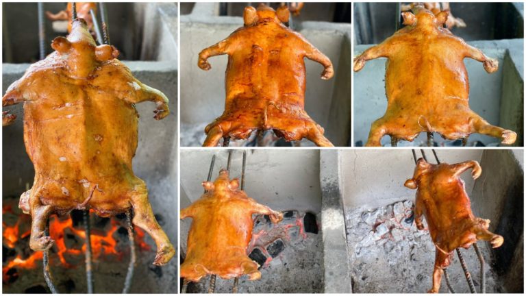 ជ្រូកកណ្ដុរអាំងបង្វិលឆ្ងាញ់លេខ១ ស្បែកស្រួយរសជាតិសាច់ពិសេសញ៊ាំឆ្ងាញ់រហូតដល់លិឍដៃ??