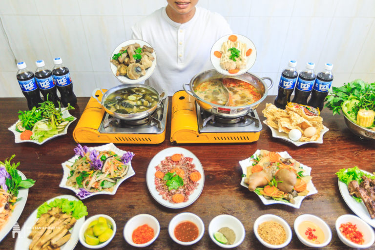 ឆ្ងាញ់មានជាតិ? ហើយប៉ូវកម្លាំងទៀត? ស៊ុបភ្នែកគោ និងពងពពែចំហុយថ្នាំចិនសែ មីនុយប្រចាំហាង សាច់អាំង០០៧
