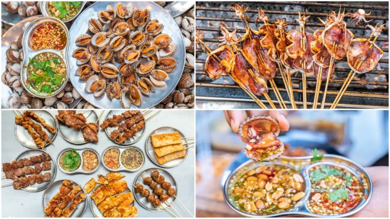 ងាវស្រុះធំៗគាស់ហើយស្រាប់ និងមឹកអាំងពិសេសប្រចាំហាង Kinme ជ្រលក់ជាមួយទឹកជ្រលក់ ៣រសជាតិអ៊ែមអស់ស្ទះ?