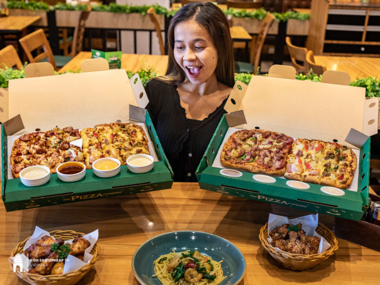 ថ្មីប្លែកពី The Pizza Company-Cambodia បញ្ចូល៤ រសជាតិ ក្នុងភីហ្សាតែមួយ ប្រវែងក៏វែង មានច្រើនដុំទៀត?
